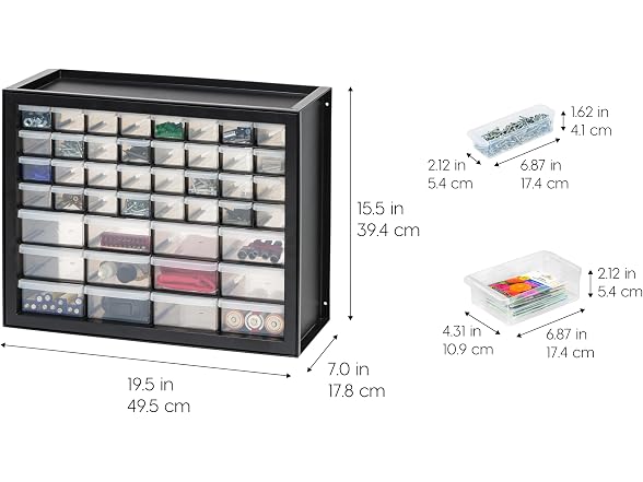 IRIS USA 44-Drawer Small Parts Storage