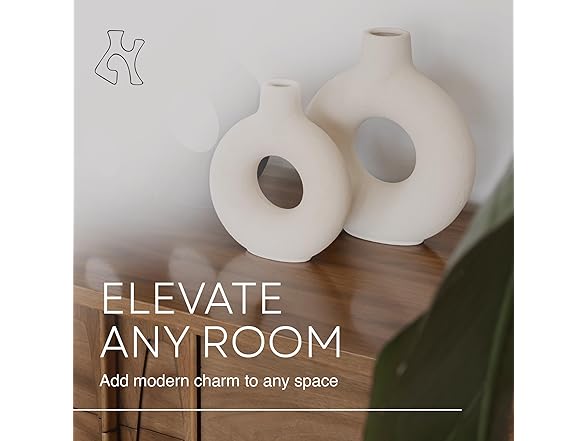 Villa Moda Oona Decorative Modern Ring Vase