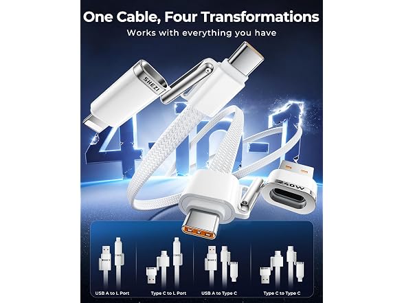 SHEZI Braided USB C to USB C Cable - Gallery 8