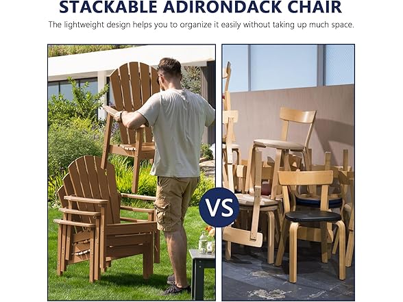 nevilywood Stackable Adirondack Chair