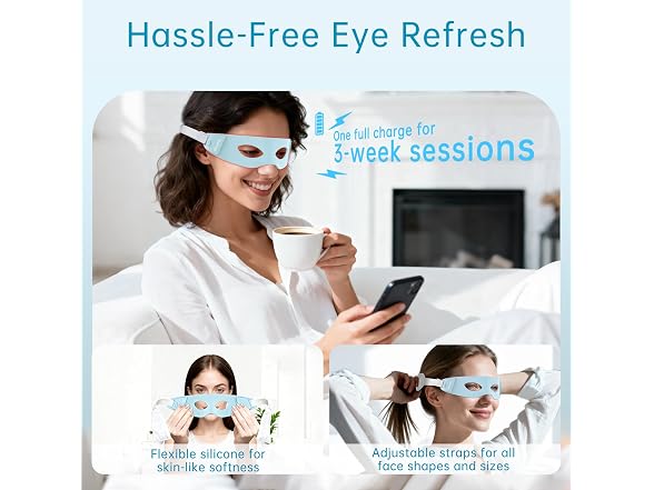 Amifiy Red Light Therapy Eye Mask Anti Aging