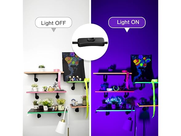 2PCS 40W LED Black Light Bar