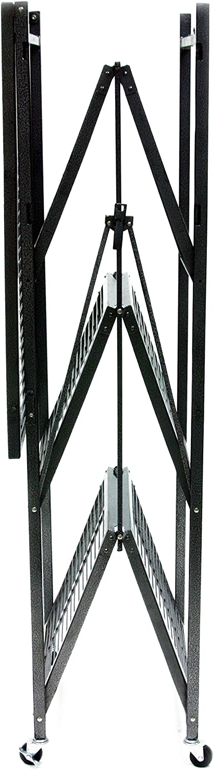 Origami RR5W 4-Tier Foldable Metal Shelf w/ Wheels - Gallery 11