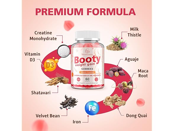 Glorithiventa BC2022525070008 Booty Gummies for Women