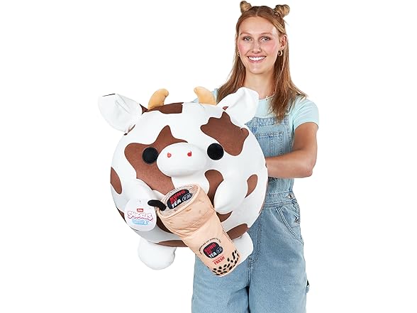 Snackles Series 2 16" Cow&Kung Fu Tea Bubble Tea