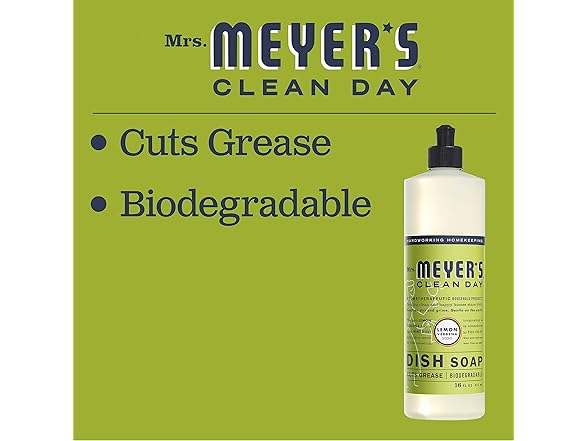 Mrs. MEYER'S Mrs Meyers Lemon Dish Soap, 96oz