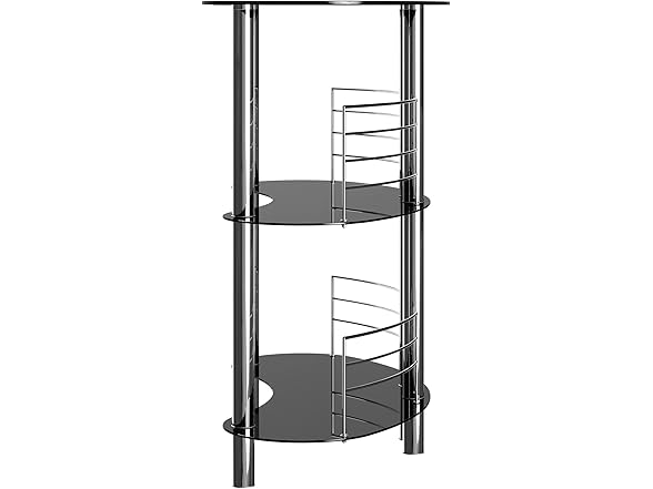 Winsome Martini Wine Storage, Black/Metal