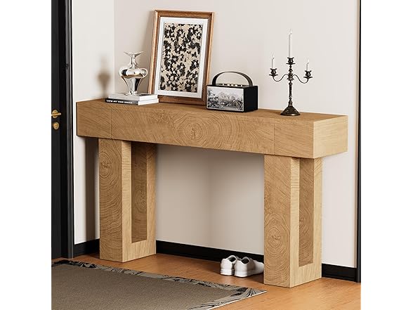 Natural 63 Inch Long Console Table
