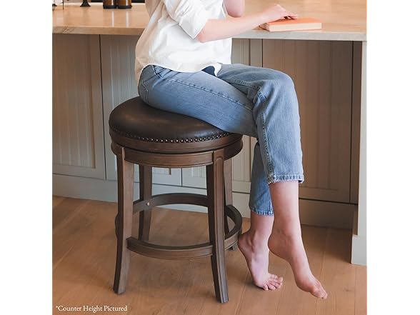 Alexander Backless Bar Stool 31" Swivel Stool