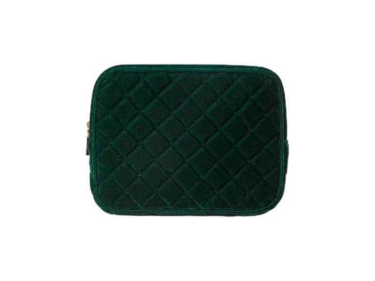 Conair Women's Double Zip Organizer-Toiletry Travel Bag-Makeup-Gifts for her, Evergreen, 1 Count (Pack of 1)