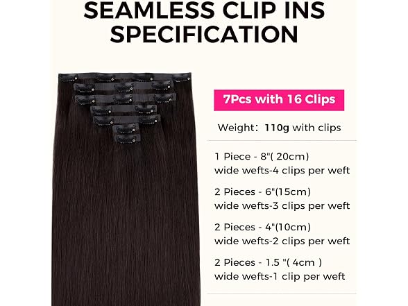 Seamless Clip-in Hair Extensions