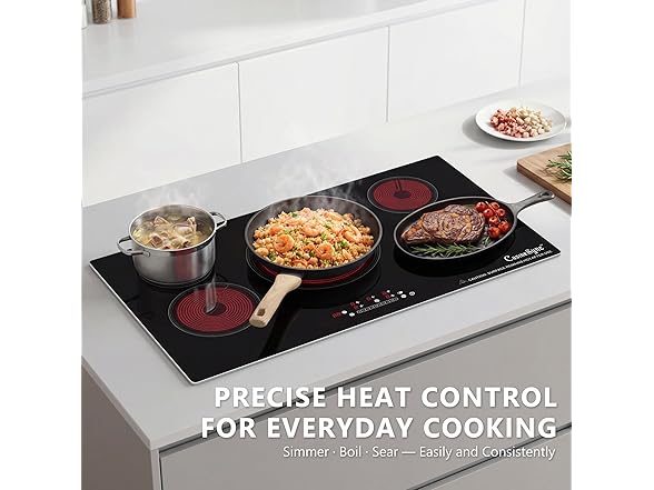 Cusinesync 5 burner Electric Cooktop