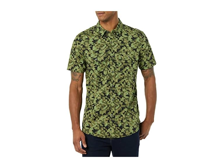 Amazon Essentials Men's Slim-Fit Short-Sleeve Two-Pocket Utility Shirt
