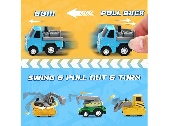 Fajiabao 18 PCS Toy Cars for Toddlers