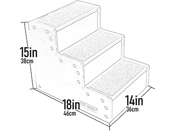 Pet Gear Pet Step III Pet Stairs, Cream Line Trellis Soft Step