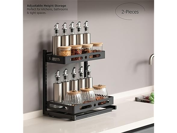 Under Sink Pull-Out Organizer 2 ct