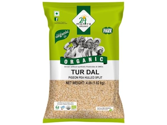 24 Mantra Organic Tur Dal 4lb