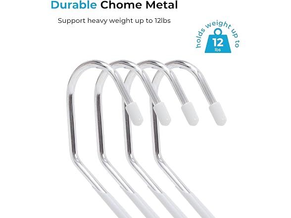 CROS 20 Pack Non-Slip Pants Hangers White