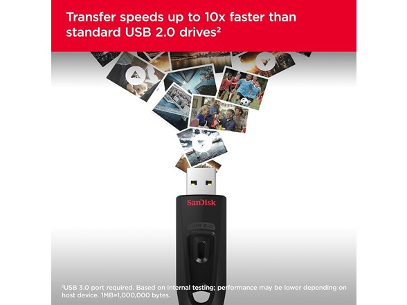 SanDisk 128GB Ultra USB 3.0 Flash Drive
