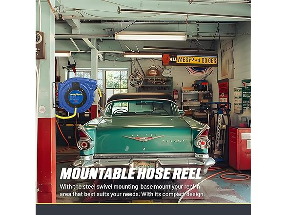 Goodyear Air Hose Reel Retractable 3/8" x 50'