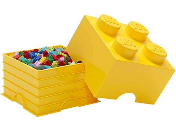Room Copenhagen LEGO Storage Box Brick 4 Bright Yellow