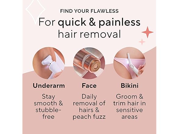 2 Pack Flawless Legs Women's Razor
