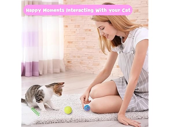 40pcs Flashine cat ball toys