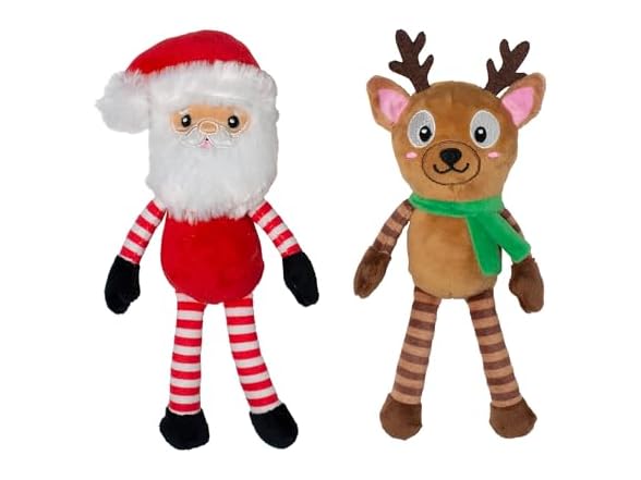 Fringe Studio Pet Toy, Friend at Frost Sight Dog Toy 2 Pk