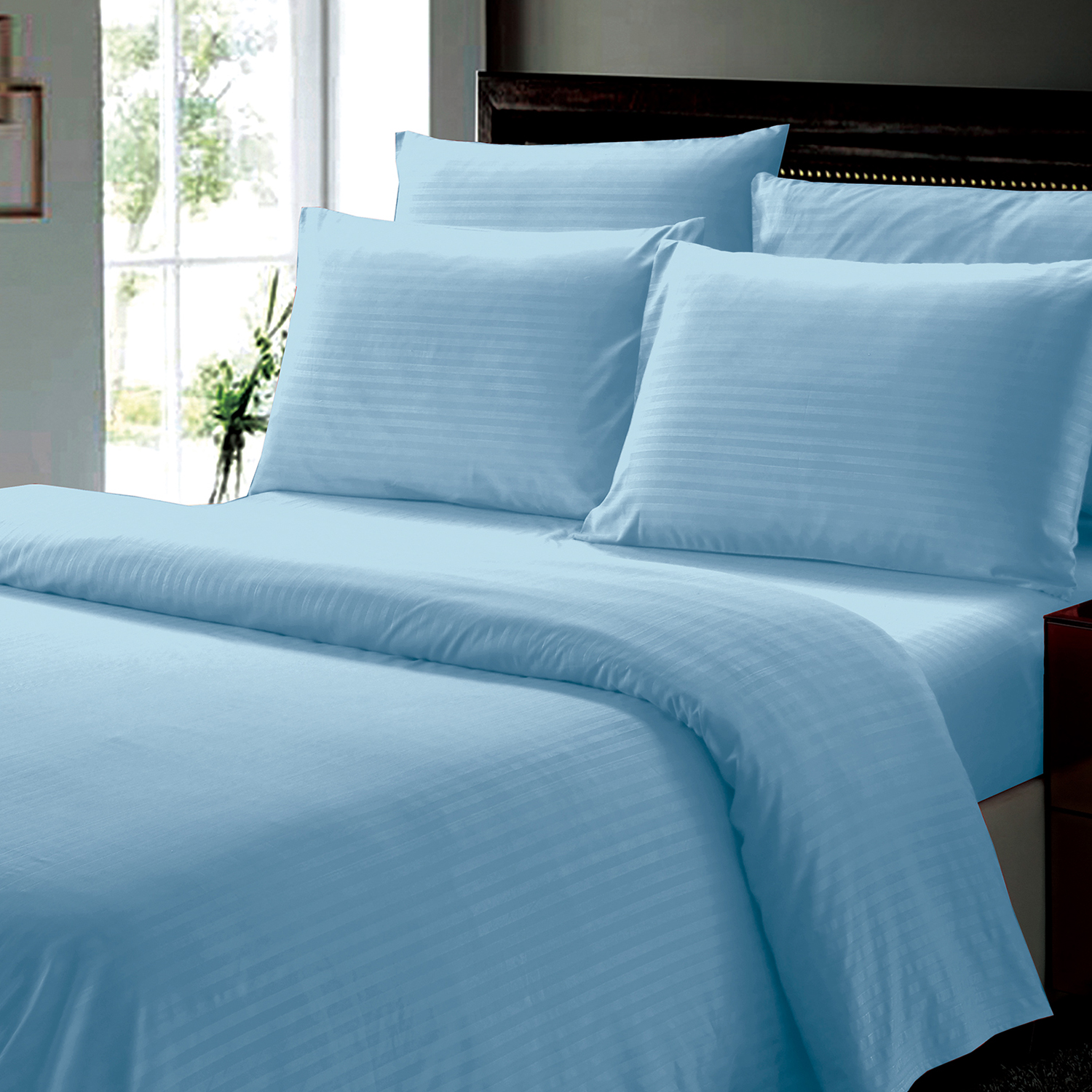4-Piece Dobby Stripe Bed Sheet Set - Gallery 21
