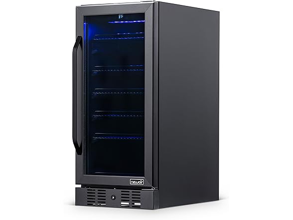 Newair Built-in Beverage Black Fridge - 96 Cans