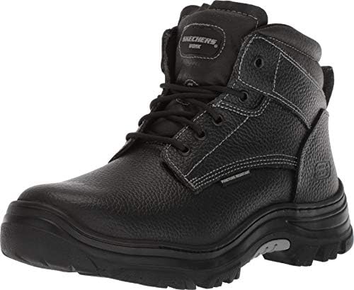 Skechers Men's Burgin-Tarlac Industrial Boot, Black, 11.5