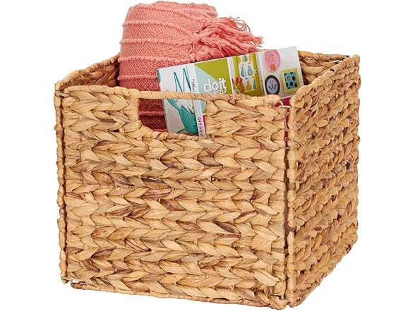 Household Essentials Foldable Wicker Storage Bin 