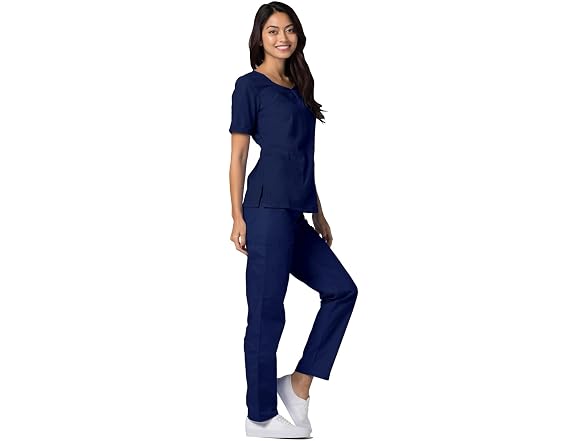 Adar Medical Uniforms Women (M) V-neck Scrub Top