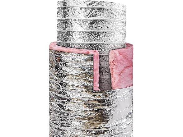 Dryer Vent Hose, 10'' Insulated Flexible Duct