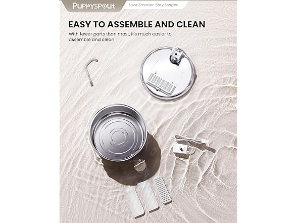 Cat Water Fountain Stainless Steel - 108oz/3.2L Automatic
