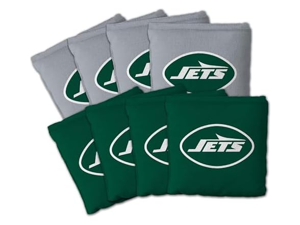 NEW YORK JETS Set of 8 Cornhole Bags