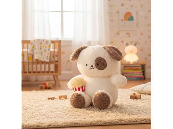 Linzy Boys 10” Bull Terrier Dog Stuffed Popcorn