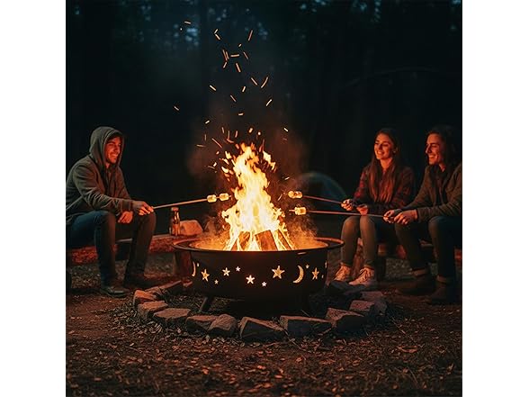 Sunnydaze Decor 42" Steel Cosmic Fire Pit