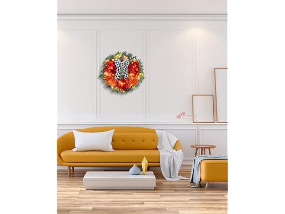 Vlorart 20" Fall Wreaths for Front Door,Fall Wrea