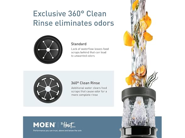Moen GX100C Chef Series 1 HP Continuous Feed Garbage Disposal - Gallery 3