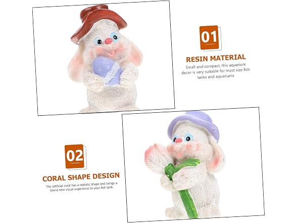 3pcs Fish Tank Landscaping Ornaments Cake Or