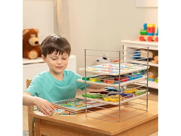 Melissa & Doug Puzzle Storage Rack