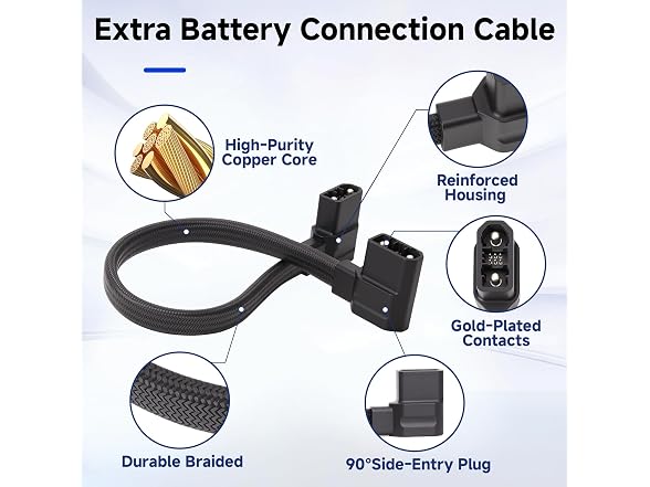 ChuNiQ Battery Cable EcoFlow Delta 2&3