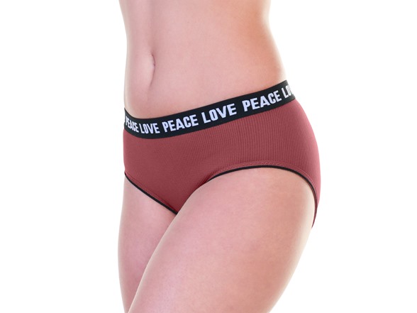 Seamless Panties with Love Peace Print
