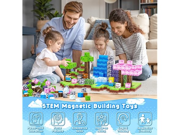 Magnetic Blocks, 108PCS Forest World Set