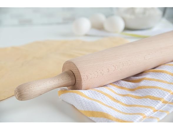 Fox Run Rolling Pin, Wood, 10-Inch Barrel