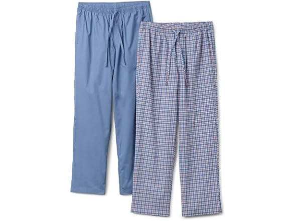 Amazon Essentials Mens Relaxed Fit Lounge PJ Pants 2Pk