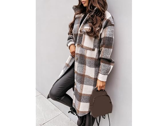 Esmeling Women (XL) Oversize Long Shacket Coat