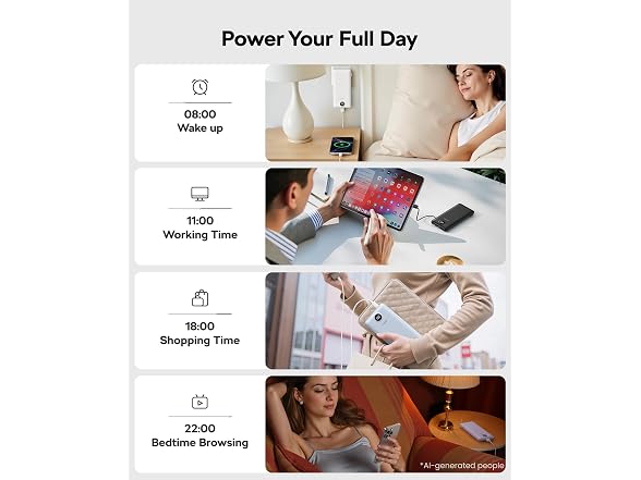 VEGER 10000mAh Power Bank Wall Plug