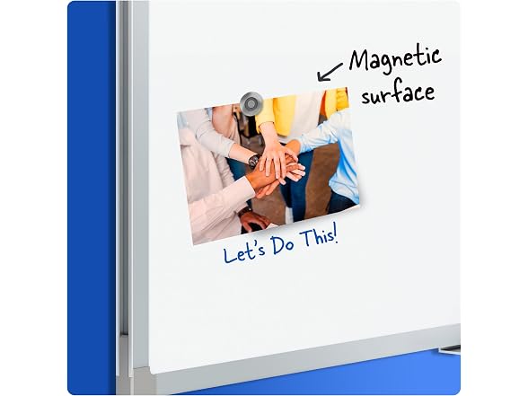 Mead Dry Erase White Board, 48" x 36" Magnetic Whiteboard